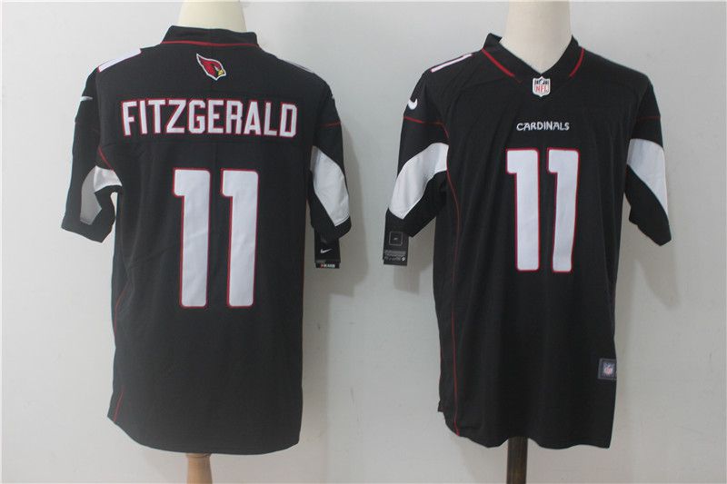 Men Arizona Cardinals 11 Fitzgerald Black Nike Vapor Untouchable Limited NFL Jerseys